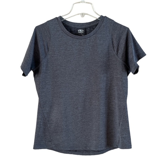 Athletic Works gray short sleeve workout top crewneck size small, 4–6 - Picture 1 of 12